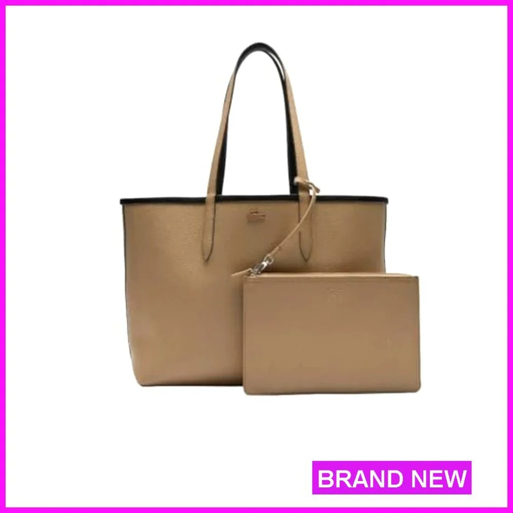 Large Reversible Tote Bag with Detachable Clutch, Holds 15" Laptop - Picture 2 of 7